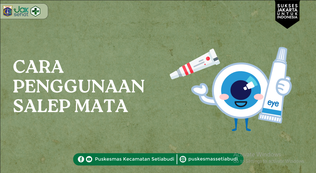 CARA PENGGUNAAN SALEP MATA